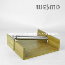 Carbonized Kitchenware Bamboo Napkin Holder